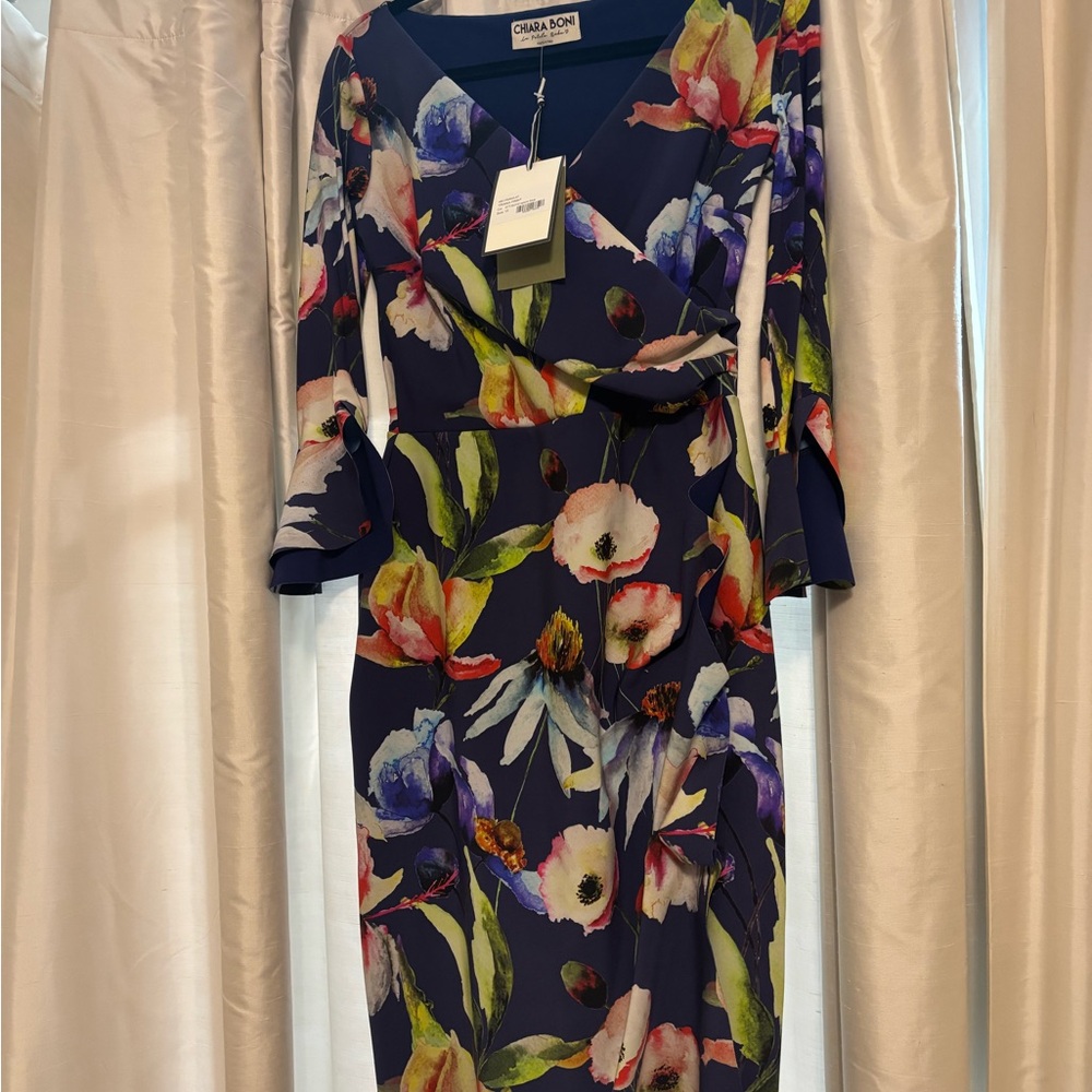 Chiara Boni La Petite Robe dress. Triana print. US. 10 IT46. NWT.